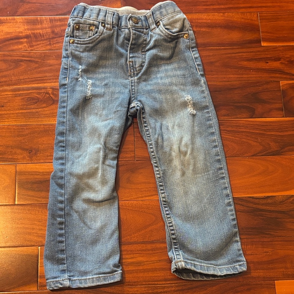 Levi's Light Blue Kids Denim Jeans - Subtle Distress